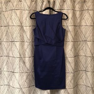 Talbots royal blue satin cocktail dress - size 8